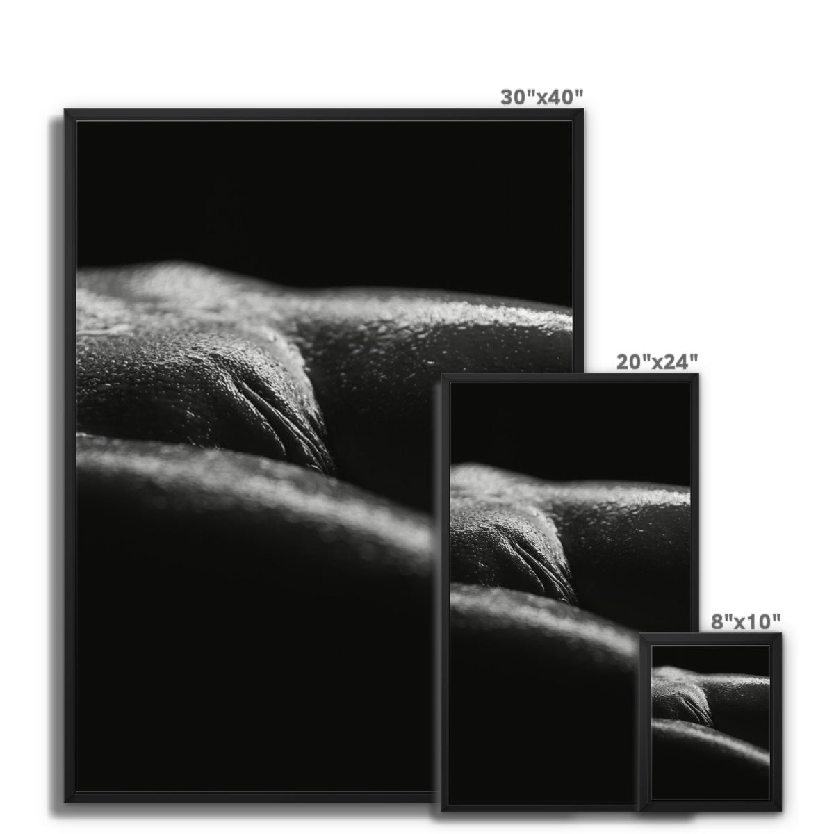 Bodyscape 4 Framed Canvas