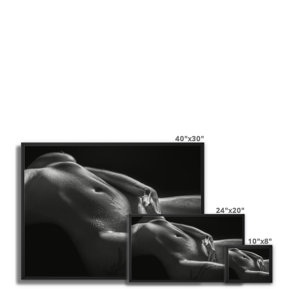 Bodyscape 3 Framed Canvas