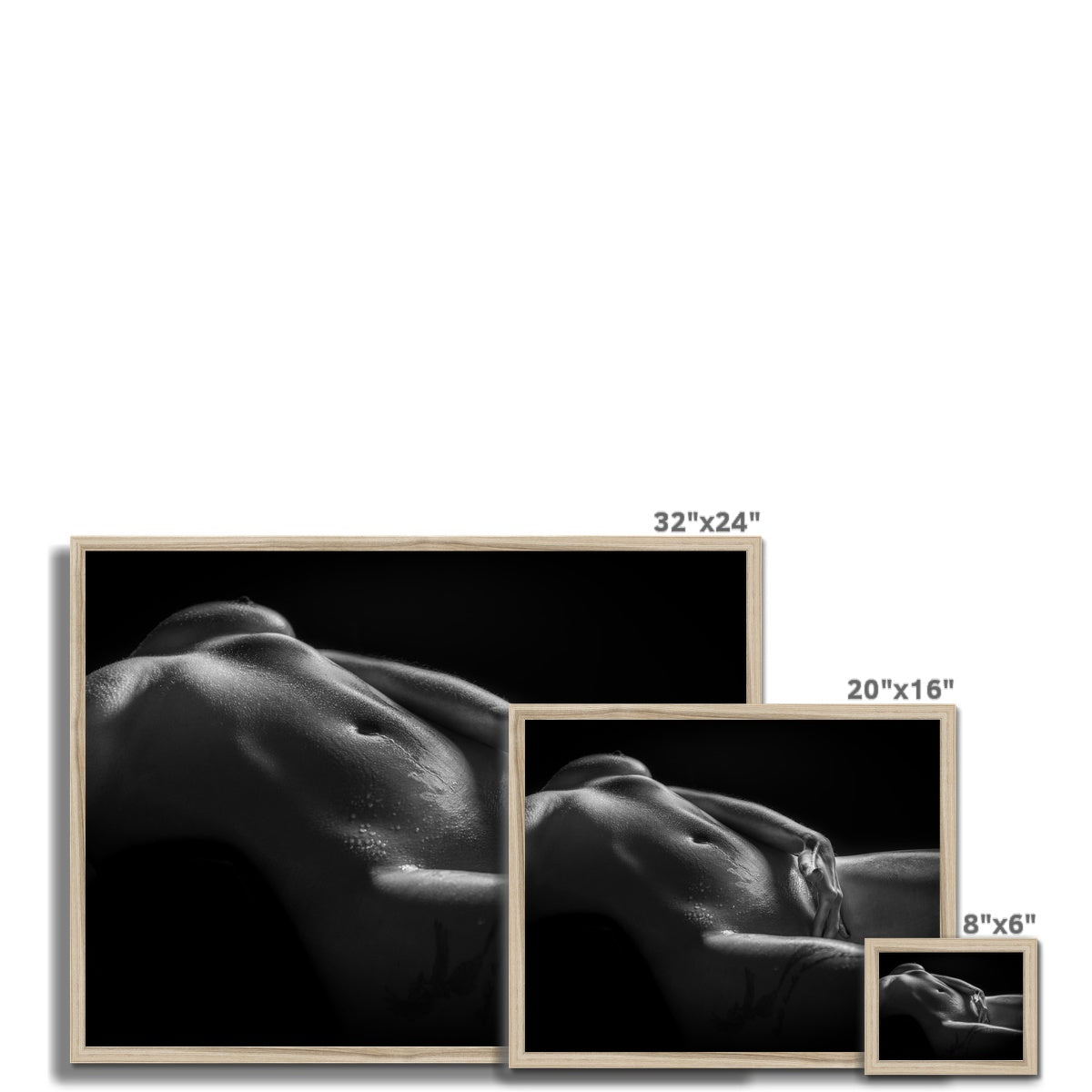 Bodyscape 3 Budget Framed Poster