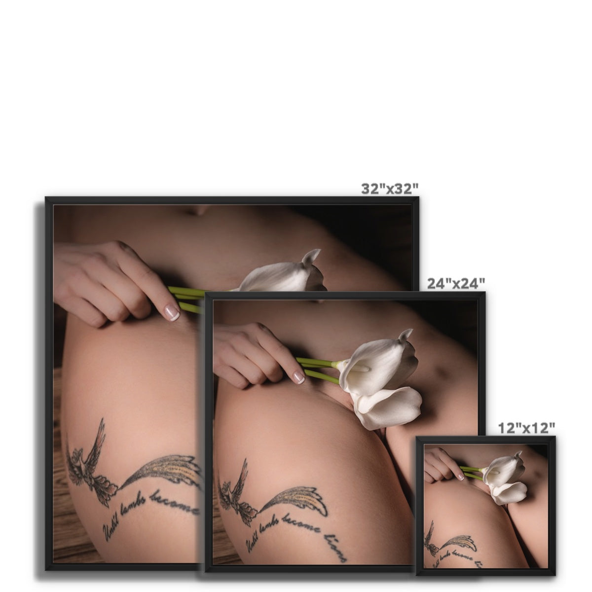 Lilies Framed Canvas