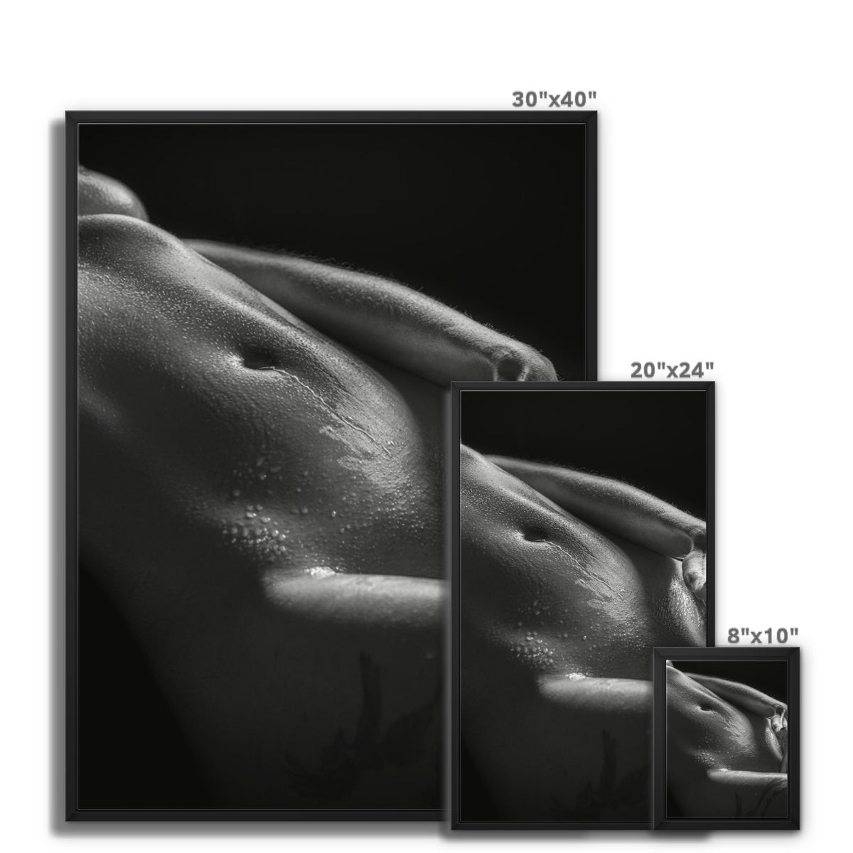 Bodyscape 3 Framed Canvas