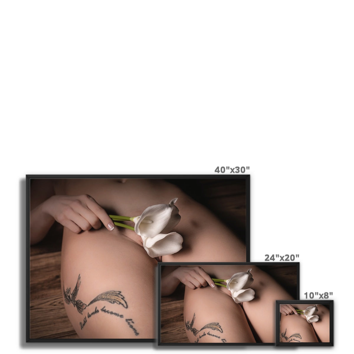 Lilies Framed Canvas