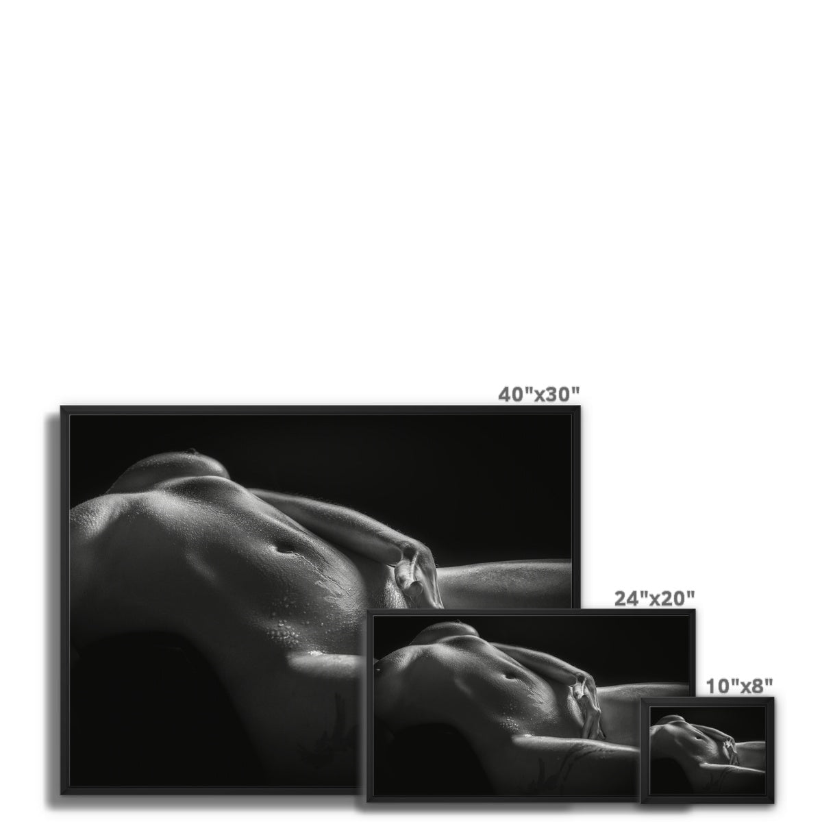 Bodyscape 3 Framed Canvas