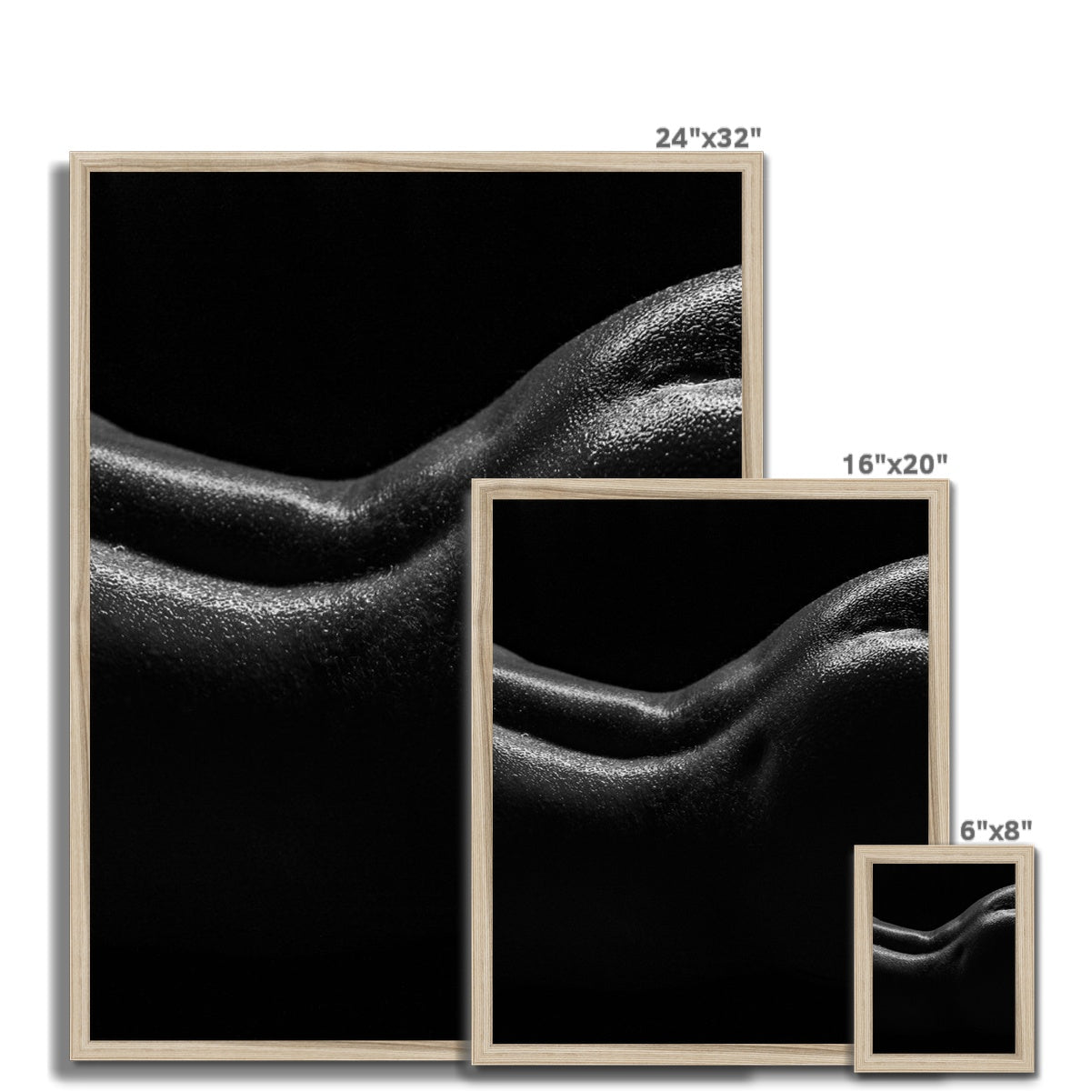 Bodyscape 1 Budget Framed Poster