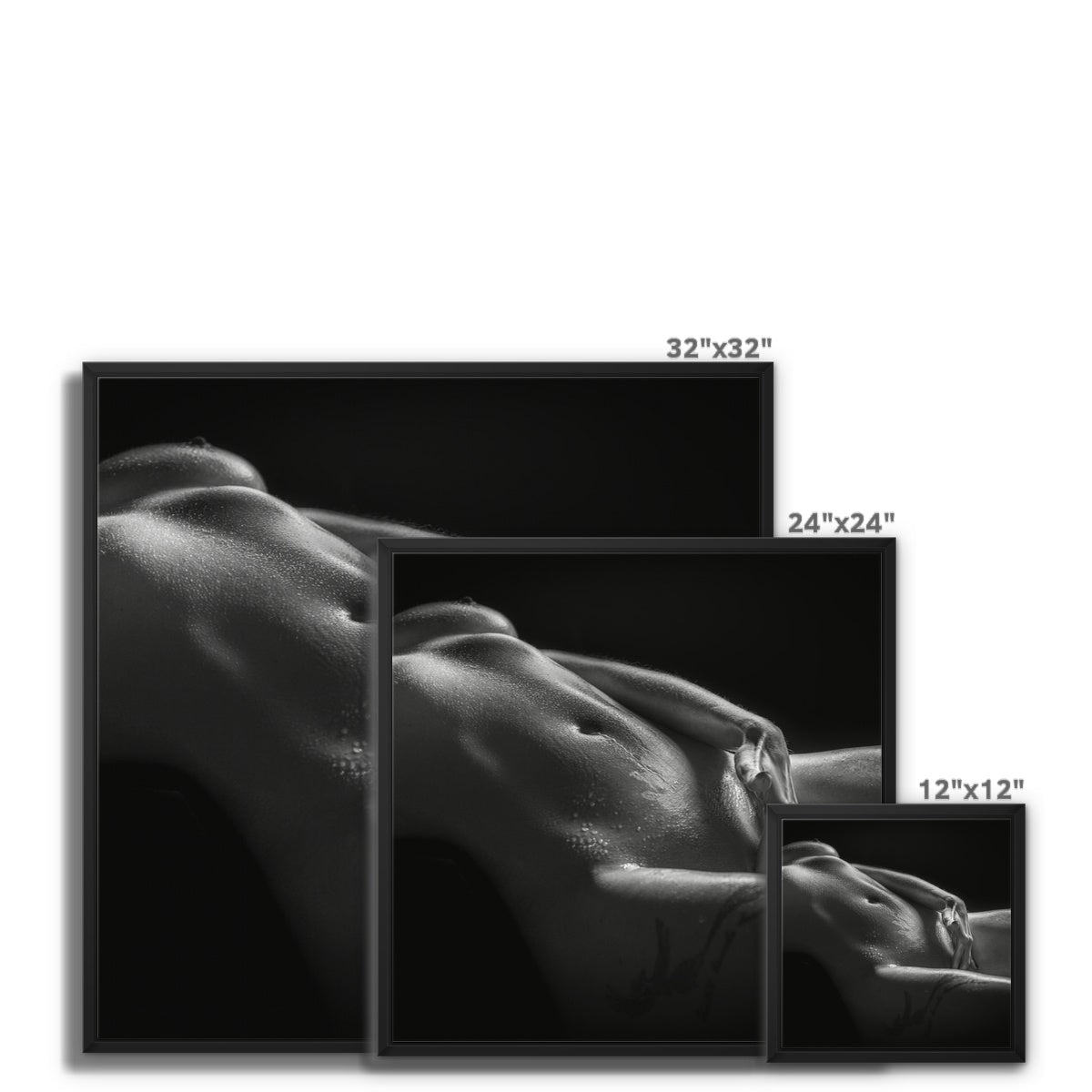 Bodyscape 3 Framed Canvas