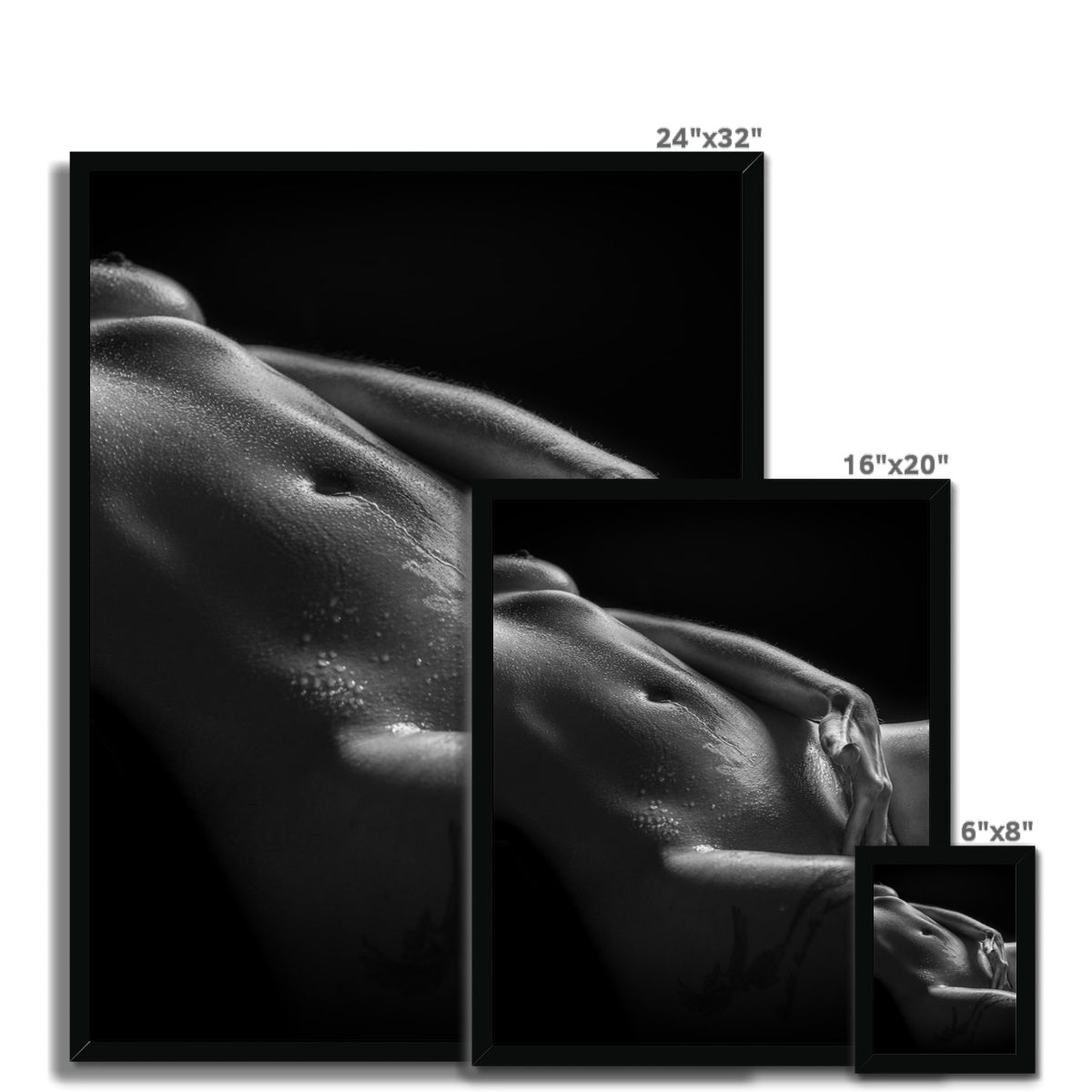 Bodyscape 3 Budget Framed Poster