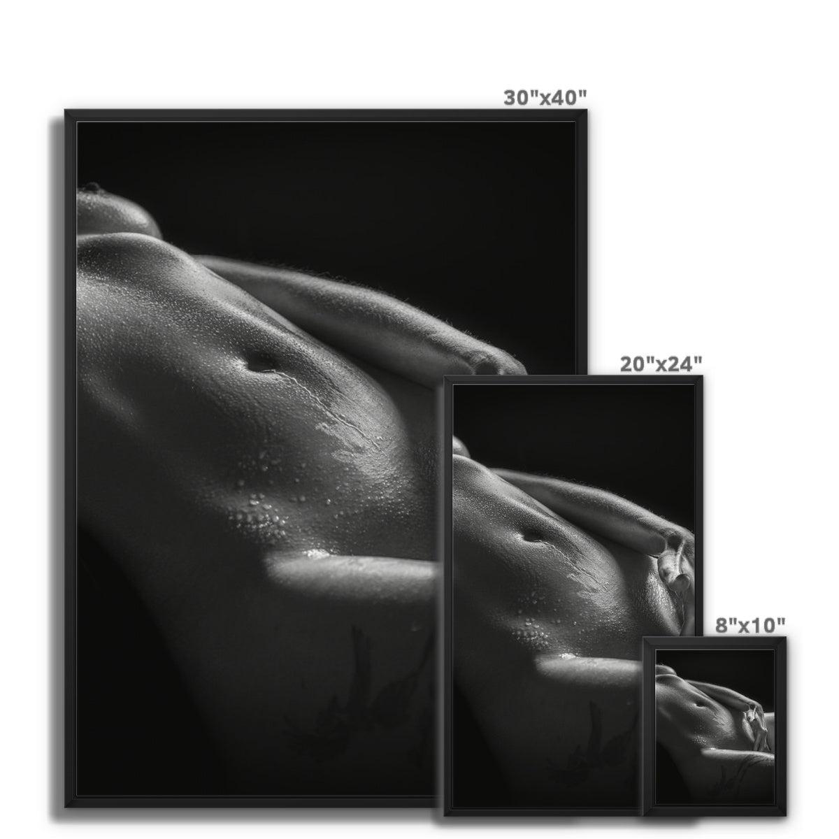 Bodyscape 3 Framed Canvas