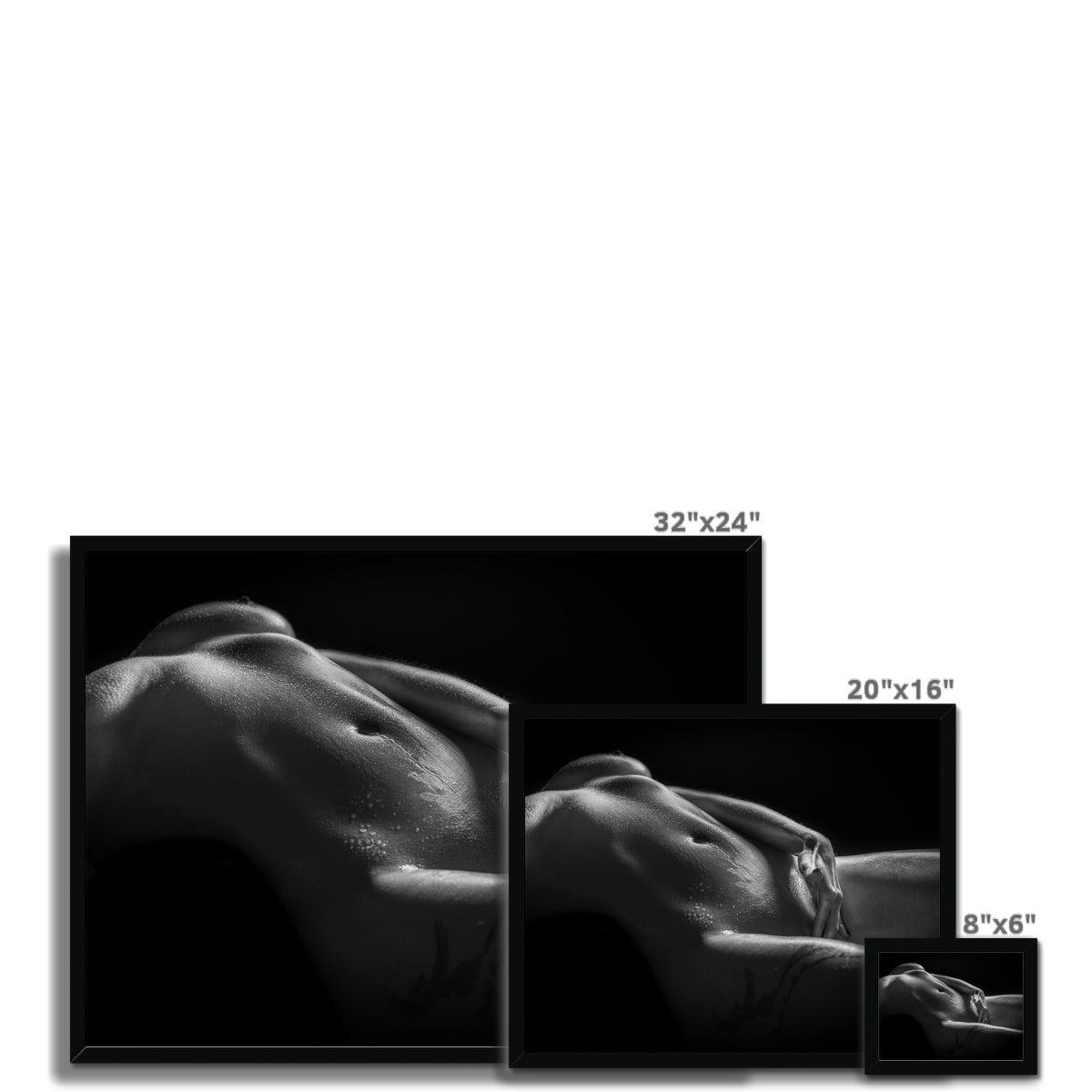 Bodyscape 3 Budget Framed Poster