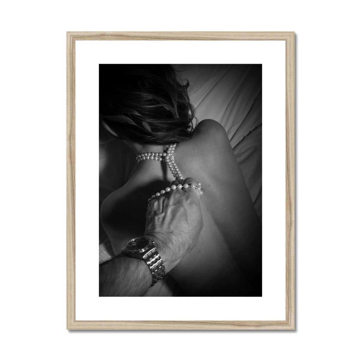 Pearl Necklace Framed & Mounted Print