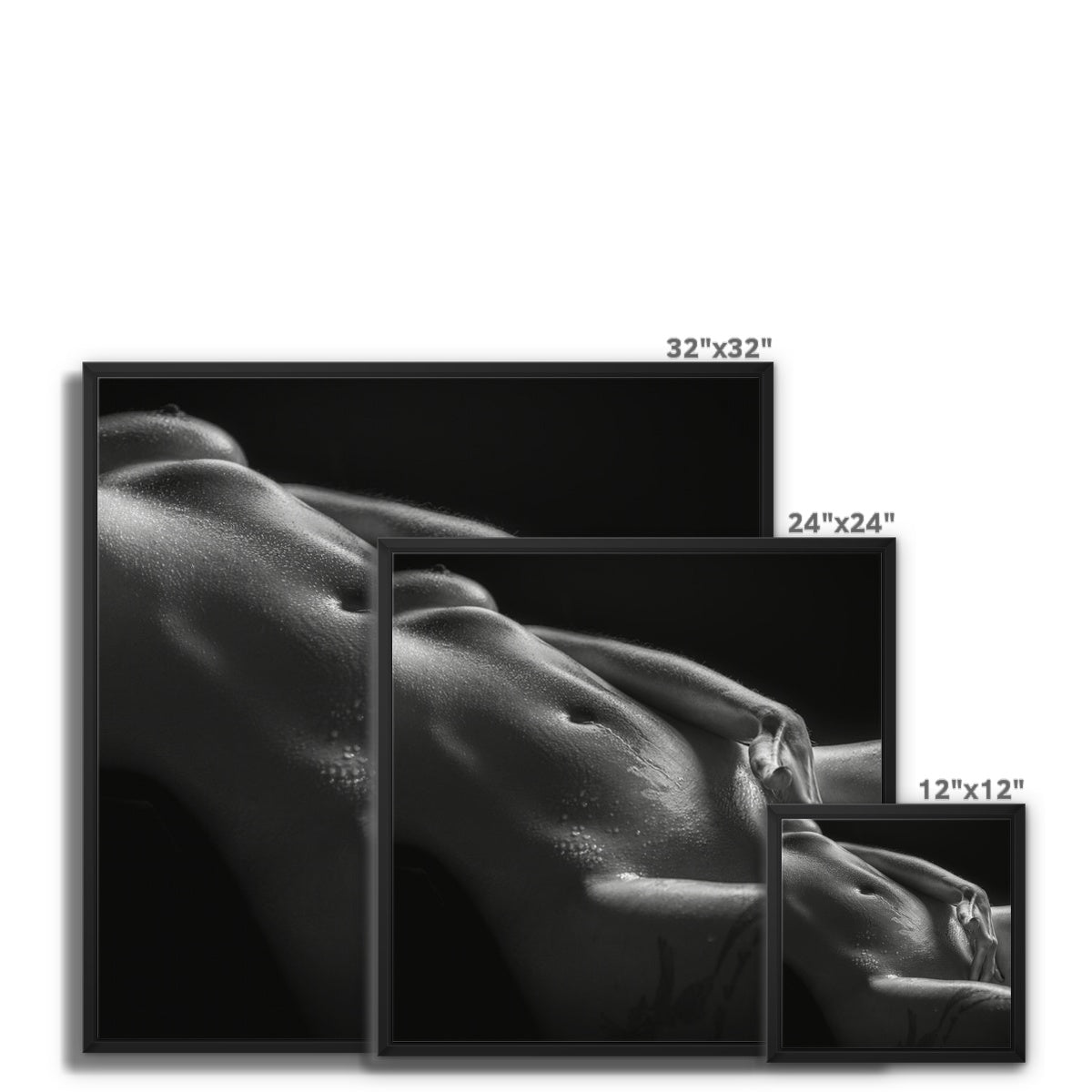 Bodyscape 3 Framed Canvas