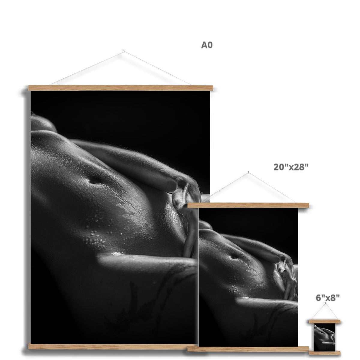 Bodyscape 3 Fine Art Print with Hanger