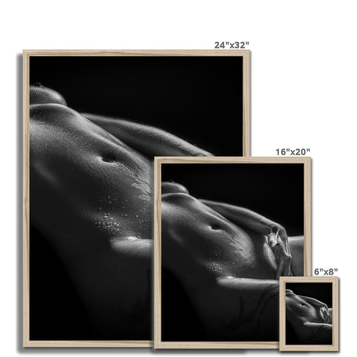 Bodyscape 3 Budget Framed Poster