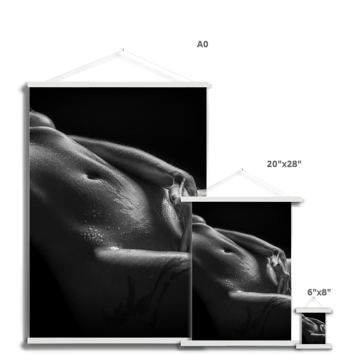 Bodyscape 3 Fine Art Print with Hanger